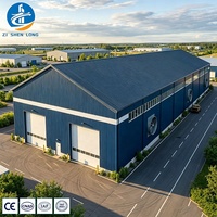 Nave Industrial Prefabricada de Metal, Estructura de Acero para Almacenes y Fábricas
