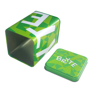 Nhà Sản Xuất Biểu Tượng Tùy Chỉnh Cấp Thực Phẩm Vuông Hộp Thiếc Bao Bì Cho Trà Kim Loại <span class=keywords><strong>Tin</strong></span> Có Thể Lưu Trữ - Product Image 4