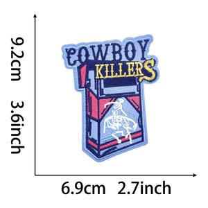 RYL gros patchs en vrac 3D fer sur/coudre sur appliques badges pour vêtements, chapeaux, sacs | Logo presse à chaud, Cowboy, cigarettes <span class=keywords><strong>tabac</strong></span> - Product Image 5