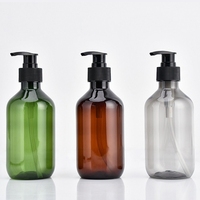 Bouteilles à pompe en PET de 100 à 500 ml, bouteilles en plastique vides rechargeables pour shampooing, gel douche, savon pour les mains, emballage cosmétique