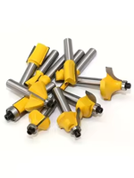 12 pièces 8mm tige bois routeur Bit ensemble fraise outils pour sculpture coupe gravure projets de travail du bois