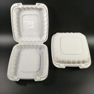 Kemasan Kotak <span class=keywords><strong>Burger</strong></span> Hamburger Kustom Flip Sekali Pakai Kotak Makanan Cepat Saji Dapat Didaur Ulang Kertas Kotak Kue Bento Dewasa - Product Image 2