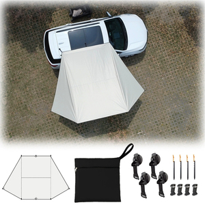 Auvent latéral pour voiture SUV autoportant, protection UV UPF50+, revêtement noir, Oxford 210D, extra large 2x3m - Product Image 2