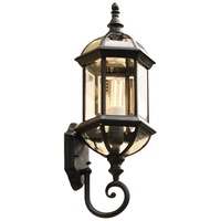 Lampe murale LED rétro moderne créative, étanche IP65, base en aluminium, lumière blanc chaud doux 2700K, durée de vie 50000 heures, pour jardin