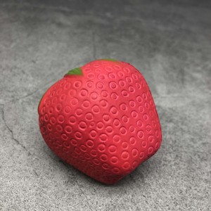 Vente en gros de jouets en mousse PU en forme de fraise, logo personnalisé, balles de fruits, cadeaux anti-stress de marque - Product Image 4
