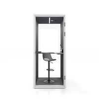 Salle insonorisée multi-personnes, cabine silencieuse, bureau, salle de réunion, salle de négociation, cabine acoustique, design moderne, cadre en aluminium, utilisation hôtelière