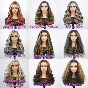 Nâu xám nổi bật Tóc Giả kết hợp màu sắc cơ thể sóng xoăn Pre ngắt HD Trong Suốt Ren phía trước Nguyên Trinh Nữ tóc giả tóc con người - Product Image 4