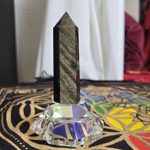 Torre in Ossidiana Dorata Naturale di Alta Qualità, 4-11 cm, Cristallo Curativo per Decorazione e Regalo - Product Image 4