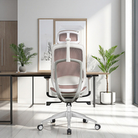 Mobilier de bureau à domicile Chaise de jeu ergonomique Chaise de gestionnaire de personnel en maille avec accoudoir Chaises de bureau mobiles et confortables