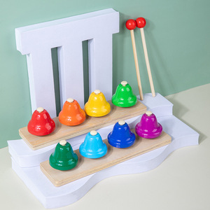 Campanas de Colores de Ocho Tonos al por Mayor, Instrumento Musical Infantil, Instrumento de Percusión Orff - Product Image 4