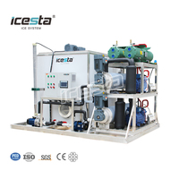 Machine à glace pilée ICESTA |   Système automatique de 3 tonnes pour eau salée, haute fiabilité pour bateaux de pêche