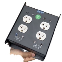 Boîtier de distribution d'alimentation certifié CE ROHS, 4 sorties Edison 110V, 1 entrée Powercorn