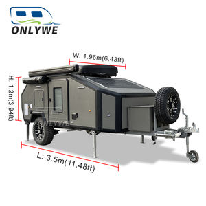 Solo su misura rimorchio <span class=keywords><strong>Camper</strong></span> <span class=keywords><strong>roulotte</strong></span> <span class=keywords><strong>e</strong></span> <span class=keywords><strong>Camper</strong></span> Overlandvan fuori strada rimorchio campeggio con aria condizionata - Product Image 2