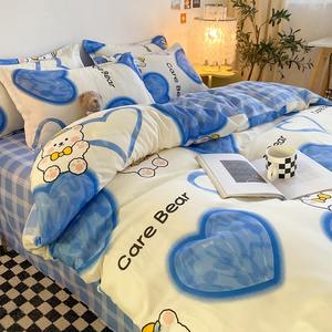 Set Selimut Kartun Empat Potong, Isi Wol, Tahan Air, Sprei Berkualitas untuk Musim Gugur - Product Image 1