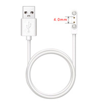 Cable de Carga Magnético con Imán Potente para Teléfonos Infantiles, Relojes Inteligentes, Vasos Mezcladores, Cable de Datos Recto de 2.54mm/3.5mm/4.00mm/7.62mm