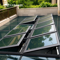 Ventanas de Techo de Aleación de Aluminio de Alta Calidad, Tragaluces Fijos Adecuados para Villas con Aislamiento Térmico y Diseño Minimalista