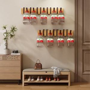 Piano <b>Key</b> Style Coat Rack Solid Wood <b>Wall</b> <b>Hooks</b> Bedroom Entrance Hall No Drill Installation Easy Install Clothing Organizer - Product Image 3