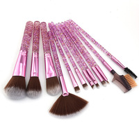 Ensemble de pinceaux de maquillage professionnel WELLFLYER, 12 pièces, fibres synthétiques, logo personnalisé, étiquette privée, étui pour pinceaux de maquillage