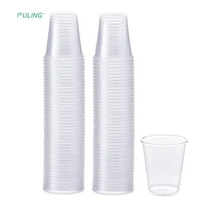 Copa de plástico desechable para bebidas, vaso personalizado de 1, 2, 5, 7, 9, 10, 12, 14, 16o 20oz