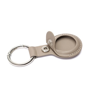 San Cola Personnalisé À La Mode PU Anti-Chute Étui En Cuir Apple Air Tag Demi-Enveloppe Étanche Housse De Protection Boucle Anneau - Product Image 5
