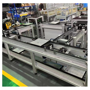 Hệ thống băng tải Pallet cơ giới băng tải con lăn điện xe máy slat chuỗi dây chuyền lắp ráp băng tải - Product Image 4