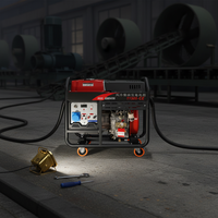 Générateur Diesel 8,5 kW 11500CE Prix Usine Alimentation de Secours Urgence Construction 230V/240V 195F 50Hz Ouvert Silencieux ATS
