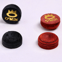 Embouts de queue de billard en cuir de vachette OMIN Factory 10,5 mm 6 couches |   Accessoires de billard et de snooker |   6 pièces de haute qualité pour la vente en gros