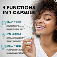 Capsules de biotine, collagène et kératine, complément beauté pour les cheveux, la peau et les ongles, 25000 mcg, complément alimentaire, OEM, étiquette privée