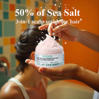 Shampooing exfoliant doux au sel de mer pour le soin des cheveux Gommage du cuir chevelu Hydratant Contrôle de l'huile Fluffy Rafraîchissant Crème nettoyante pour les cheveux