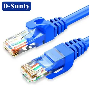 Factory Sales Black 26AWG CAT5e Ethernet Patch Cable RJ45 Computer Network UTP Lan Cable Communication Cables