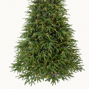 Sapin de Noël artificiel écologique sur pied, de haute qualité, en PVC et PE, 180 cm, personnalisable, avec lumières LED multicolores - Product Image 3
