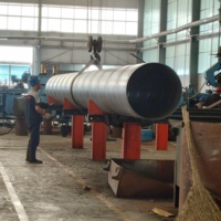 Tuyau SSAW à paroi épaisse anti-corrosion de 1000 mm, 1200 mm, 8 pouces, 24 pouces pour l'alimentation en eau, les applications structurelles, les eaux usées et la construction