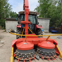 Petite machine de stockage verte à disques à roues de 65 chevaux, moissonneuse d'ensilage à paille de maïs, moissonneuse d'alimentation du bétail