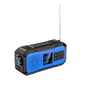D589 Multi Radio Tg125 Bt Mini Wireless Outdoor Speaker With Manual Power Generation/Solar