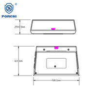 Système de surveillance de la pression des pneus solaire sans fil interne USB pour camions et remorques RV, 6 capteurs, 6 roues