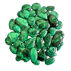 Malaquita Natural de Alta Calidad 100% Pulida a Mano, Cabujón de Piedra Preciosa Suelta para Joyería, Lote al por Mayor Hecho a Mano FAIJAN GEMS - Product Image 1