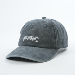 Gorra de Béisbol de 6 Paneles, Estilo Vintage, Lavada y Desgastada, Personalizada de Fábrica, con Logotipo Bordado, Sin Estructura, Tipo Dad Hat, Lavado Ácido - Product Image 2