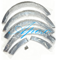 Offre Spéciale Élargisseurs d'ailes chromés larges pour Hiace KDH200 2005-2018, Accessoires de bus, Élargisseurs d'ailes avec fixation par clou