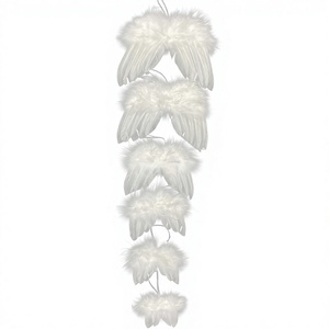 Handmade Factory-Direct Christmas Tree Feather <strong>Angel</strong> Wings Pendants-Modern Minimalist Decorative Mini Accessories for - Product Image 1