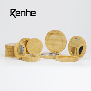 Nature Eco Friendly Cosmetic Skin Care Bamboo Jar Containers And Packaging Bamboo Luxury Eyeshadow Palette Packaging
