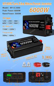MYAMi 5000W 6000W 8000W 10000W 12V 24V vers 220V Onduleur à Onde Sinusoïdale Pure Haute Fréquence pour Voiture, Maison et Camping - Product Image 4