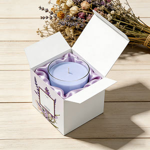 Custom Logo Luxury Gift Box Paper Cardboard Scented Candle Packaging <b>Boxes</b> For Candles - Product Image 3