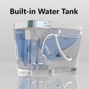 Sáng tạo cảm biến chuyển động vòi phun kép rửa ánh sáng ban đêm nhà vệ sinh thông minh với ghế nóng - Product Image 3