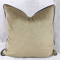 Housse de coussin en flanelle monochrome personnalisée de haute qualité, housse de coussin en polyester pour canapé, 45 * 45 cm
