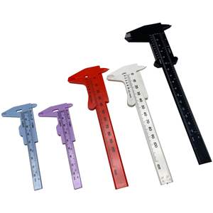 उच्च गुणवत्ता वाले थोक 0 80 मिमी डबल स्केल प्लास्टिक वर्नियर कैलिपर गहने माप छात्र कैलिपर मिनी मापने उपकरण - Product Image 1