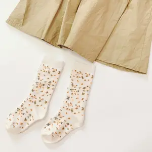 Petites chaussettes rétro en coton peigné pour enfants, nouvelle collection automne