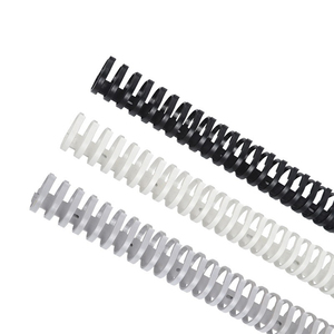 Nhà máy tùy chỉnh PVC nhựa Vòng Cáp Duct linh hoạt Trunking với băng dính hình bầu dục linh hoạt hệ thống dây điện Duct - Product Image 4