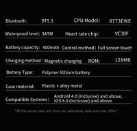 2,01 Zoll Bildschirm IP67 Wasserdichte MK98 Smartwatch Herzfrequenz- und Blutdrucküberwachung für Männer und Frauen Outdoor-Sport Leichte Uhren