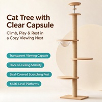 Arbre à chat du sol au plafond, tour à chat multi-niveaux, poteau à gratter en sisal, maison pour chat, tour à gratter robuste et durable, gain de place