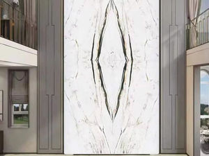 Losas de Mármol Blanco Calacatta Oriental Modernas y Personalizables, Pulimentadas para Paredes de Salón, Islas de Cocina y Pisos - Product Image 6